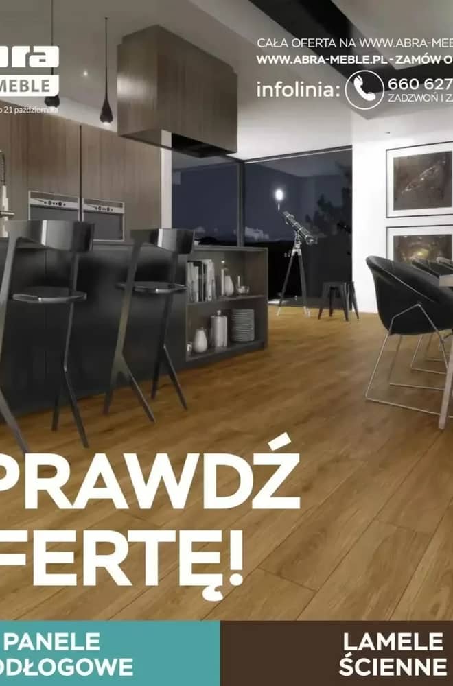 Okładka gazetki Abra Meble, ważna 8–21 październik 2026