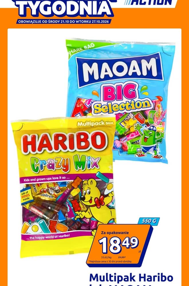 Okładka gazetki Action, ważna 21–27 październik 2026