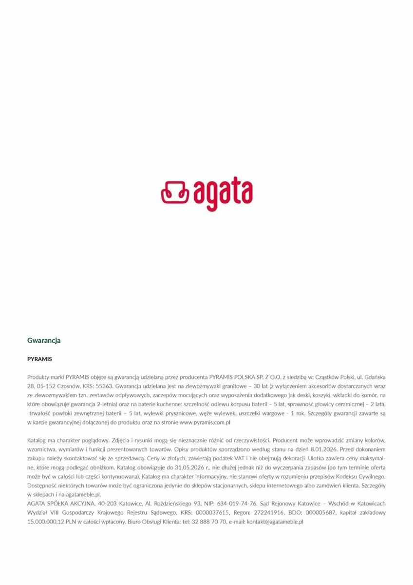 Gazetka Agata Meble, strona 8 z 8