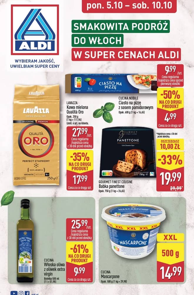 Okładka gazetki Aldi, ważna 5–10 październik 2026