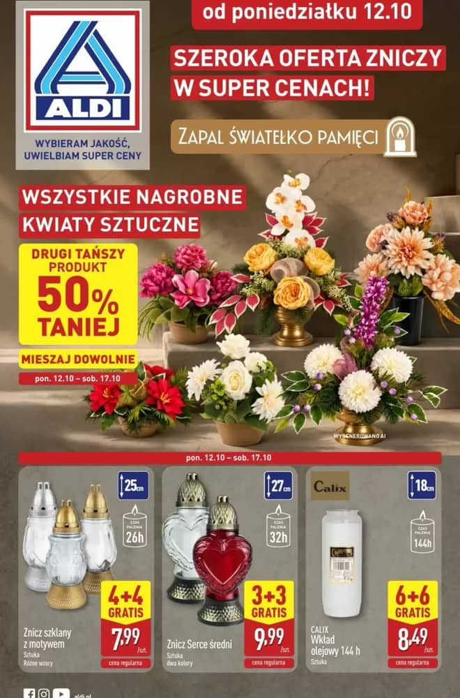 Okładka gazetki Aldi, ważna 12–17 październik 2026