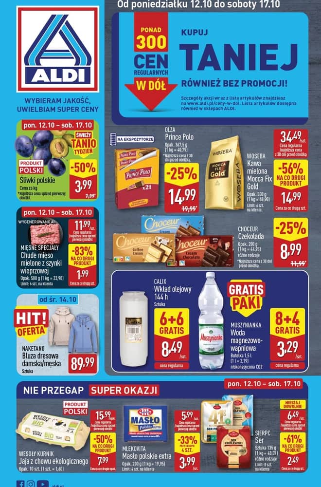 Okładka gazetki Aldi, ważna 12–17 październik 2026