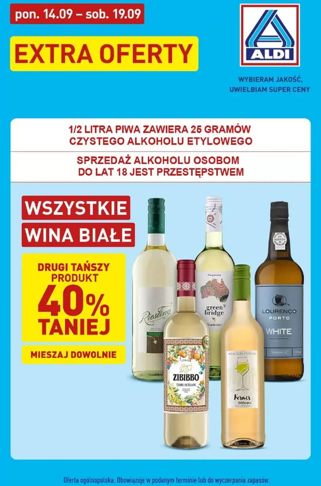 Okładka gazetki Aldi, ważna 14–19 wrzesień 2026