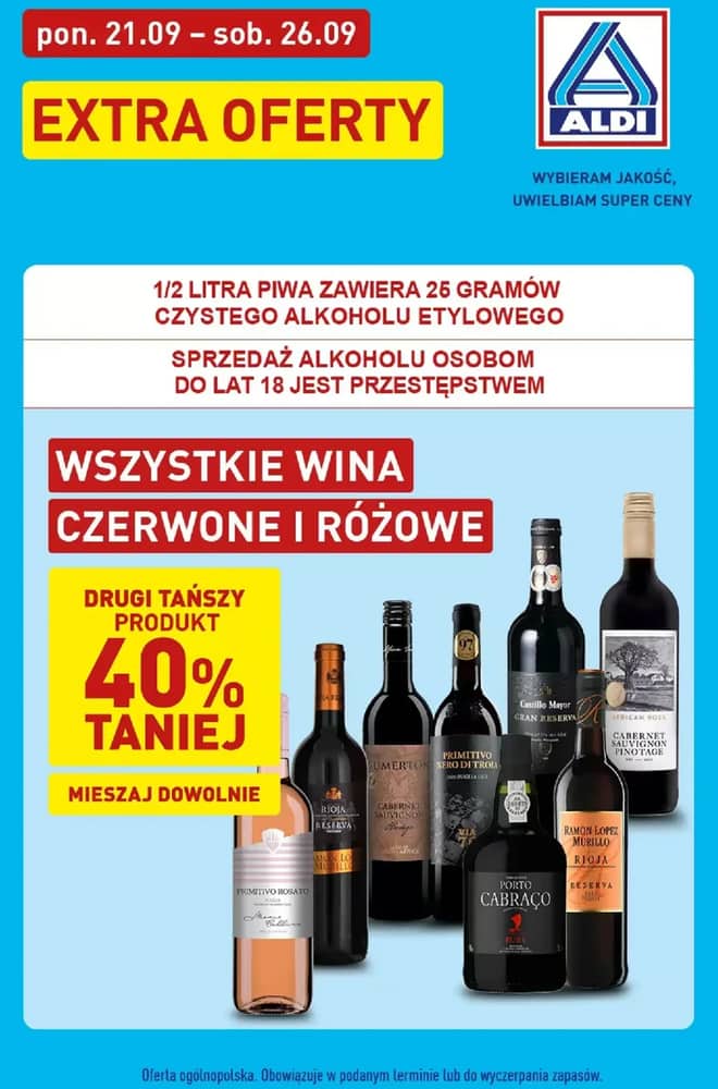 Okładka gazetki Aldi, ważna 21–26 wrzesień 2026