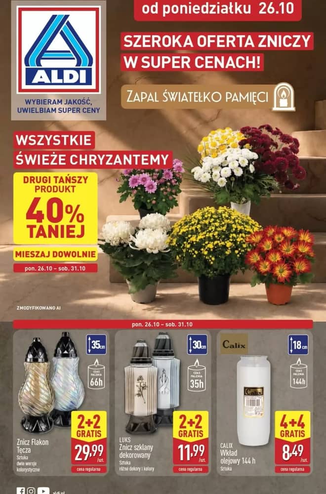 Okładka gazetki Aldi, ważna 26–31 październik 2026