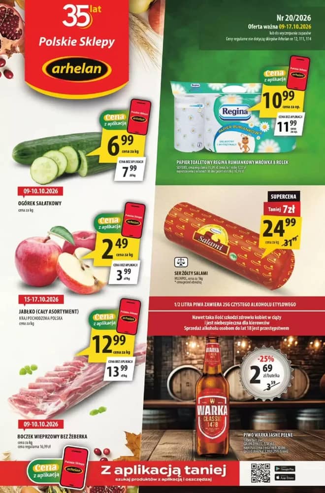 Okładka gazetki Arhelan, ważna 9–17 październik 2026