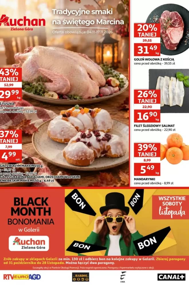 Okładka gazetki Auchan, ważna 4–17 listopad 2026