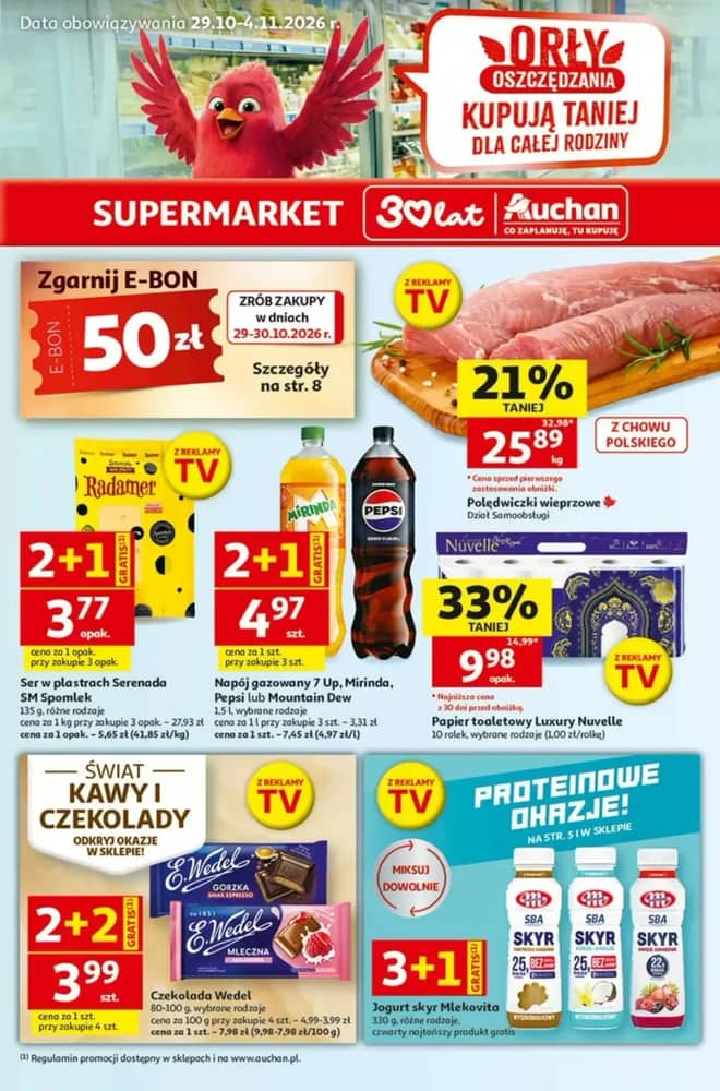 Okładka gazetki Auchan, ważna 29 października 2026 – 4 listopada 2026