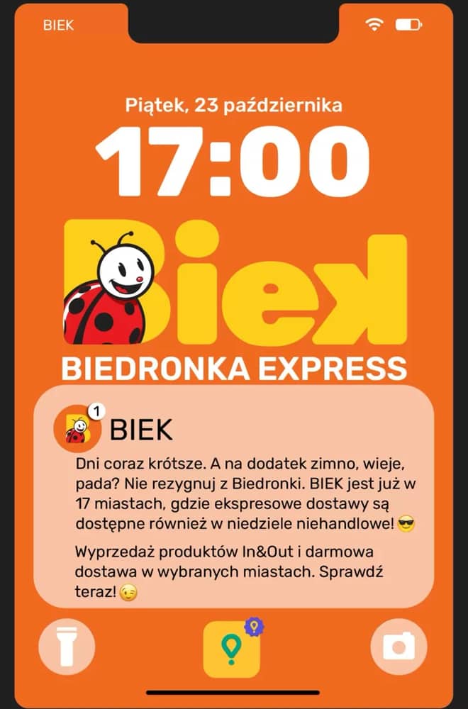 Okładka gazetki Biedronka, ważna 23–25 październik 2026