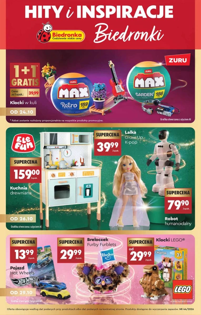 Gazetka Biedronka, strona 1 z 44