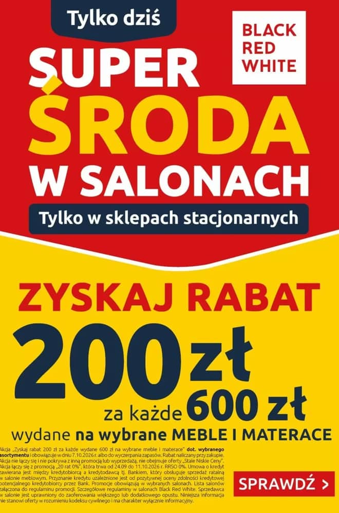 Okładka gazetki Black Red White, ważna 7–7 październik 2026
