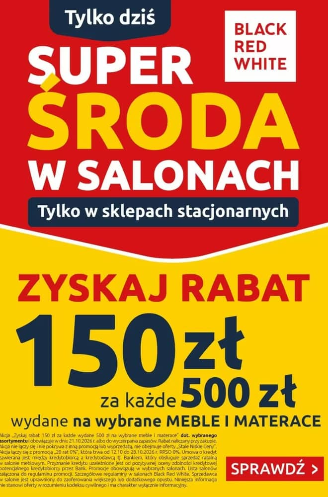 Okładka gazetki Black Red White, ważna 21–21 październik 2026