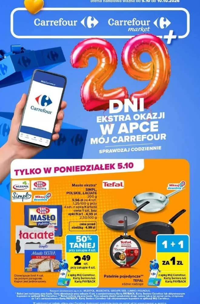 Okładka gazetki Carrefour, ważna 5–10 październik 2026
