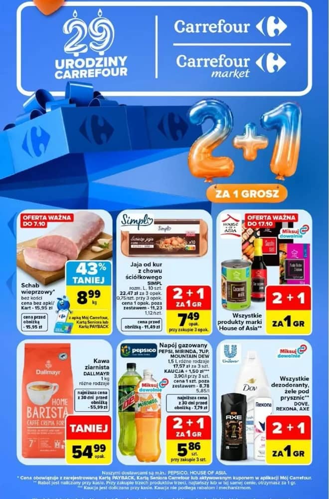 Okładka gazetki Carrefour, ważna 5–10 październik 2026