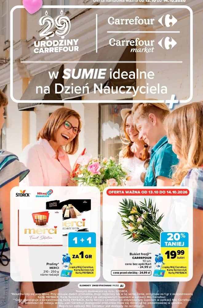 Okładka gazetki Carrefour, ważna 12–14 październik 2026