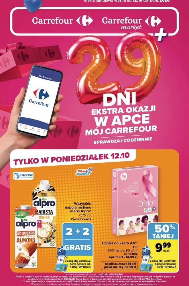 Okładka gazetki Carrefour, ważna 12–17 październik 2026