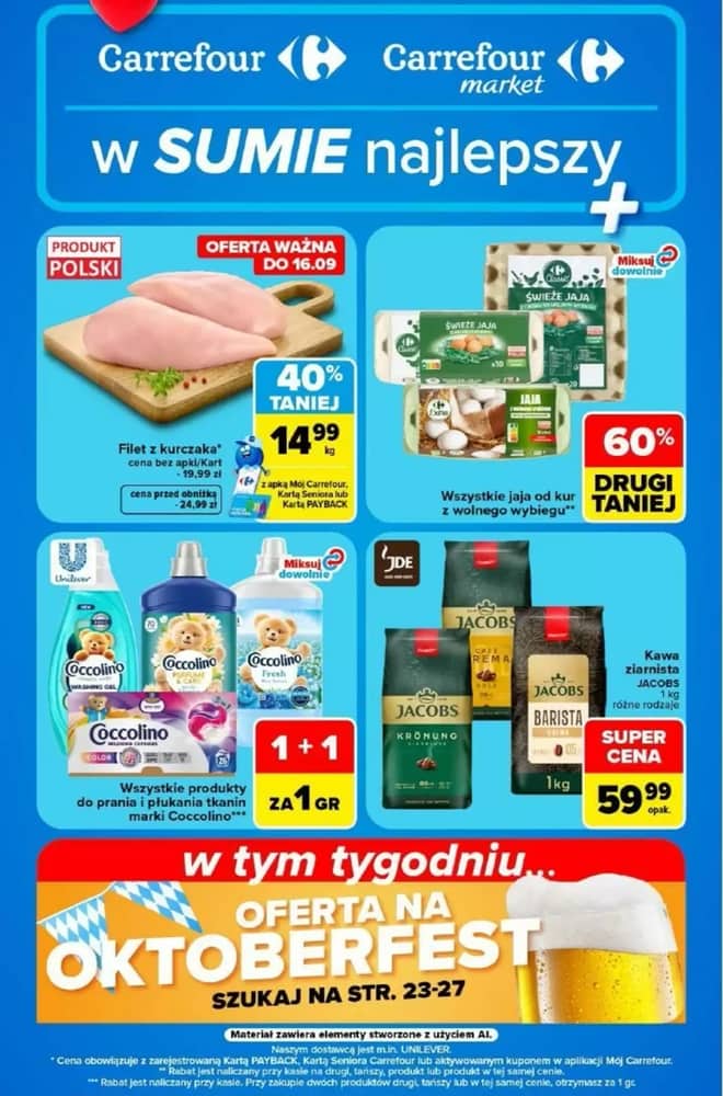 Okładka gazetki Carrefour, ważna 14–19 wrzesień 2026