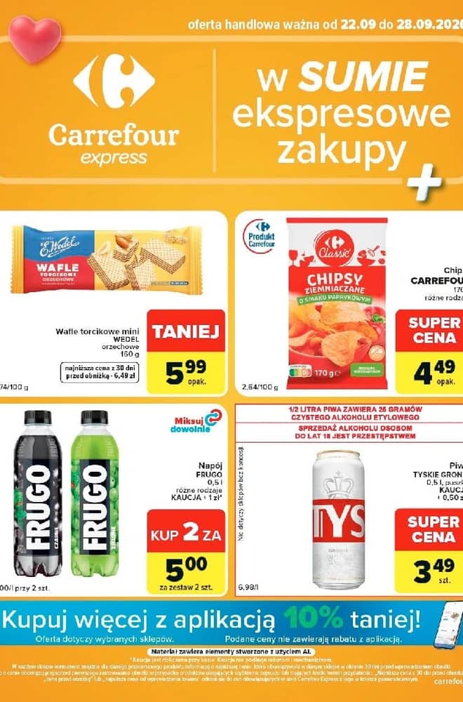 Okładka gazetki Carrefour, ważna 22–28 wrzesień 2026