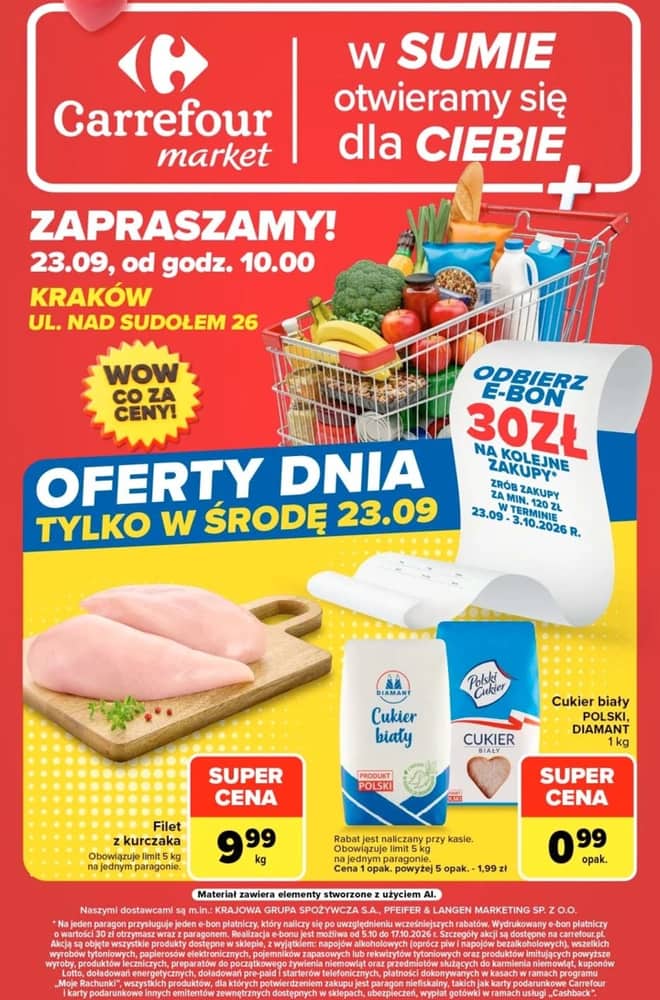 Okładka gazetki Carrefour, ważna 23–26 wrzesień 2026