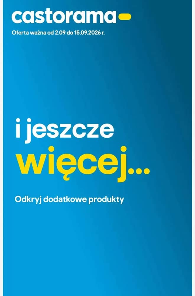 Okładka gazetki Castorama, ważna 2–15 wrzesień 2026