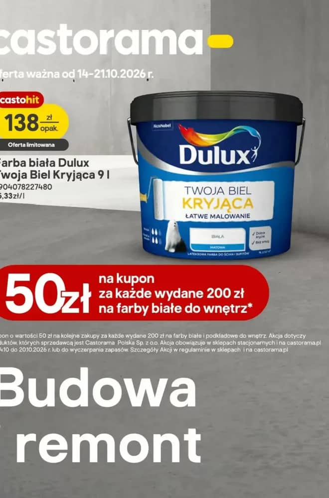 Okładka gazetki Castorama, ważna 14–21 październik 2026