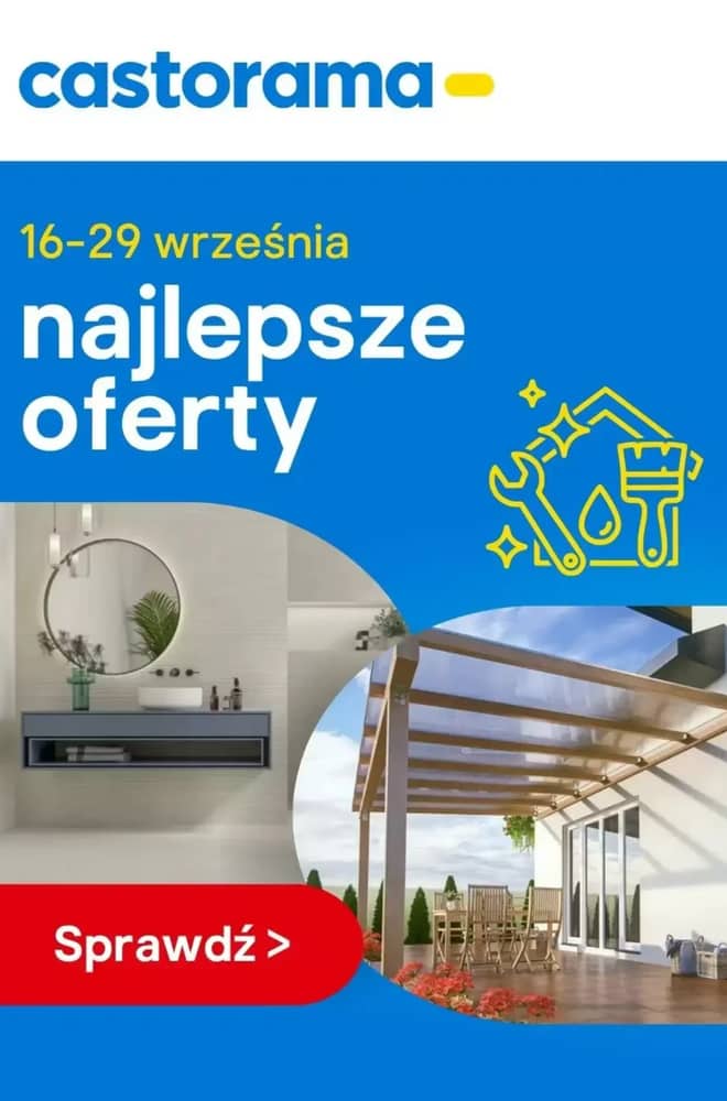 Okładka gazetki Castorama, ważna 21–29 wrzesień 2026