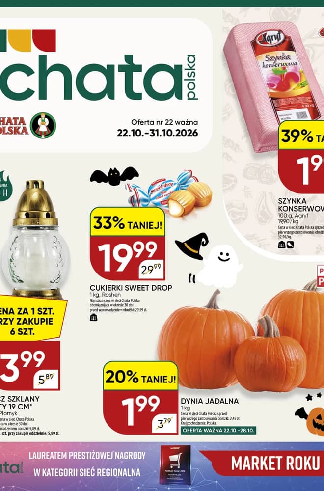 Okładka gazetki Chata Polska, ważna 22–31 październik 2026