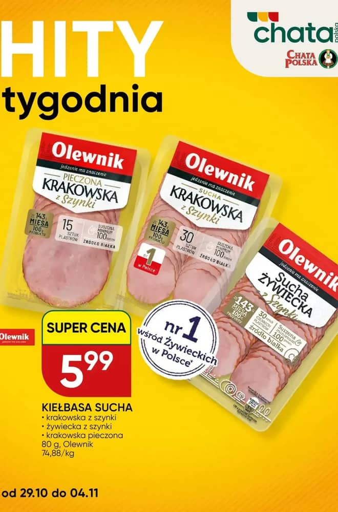 Okładka gazetki Chata Polska, ważna 29 października 2026 – 4 listopada 2026