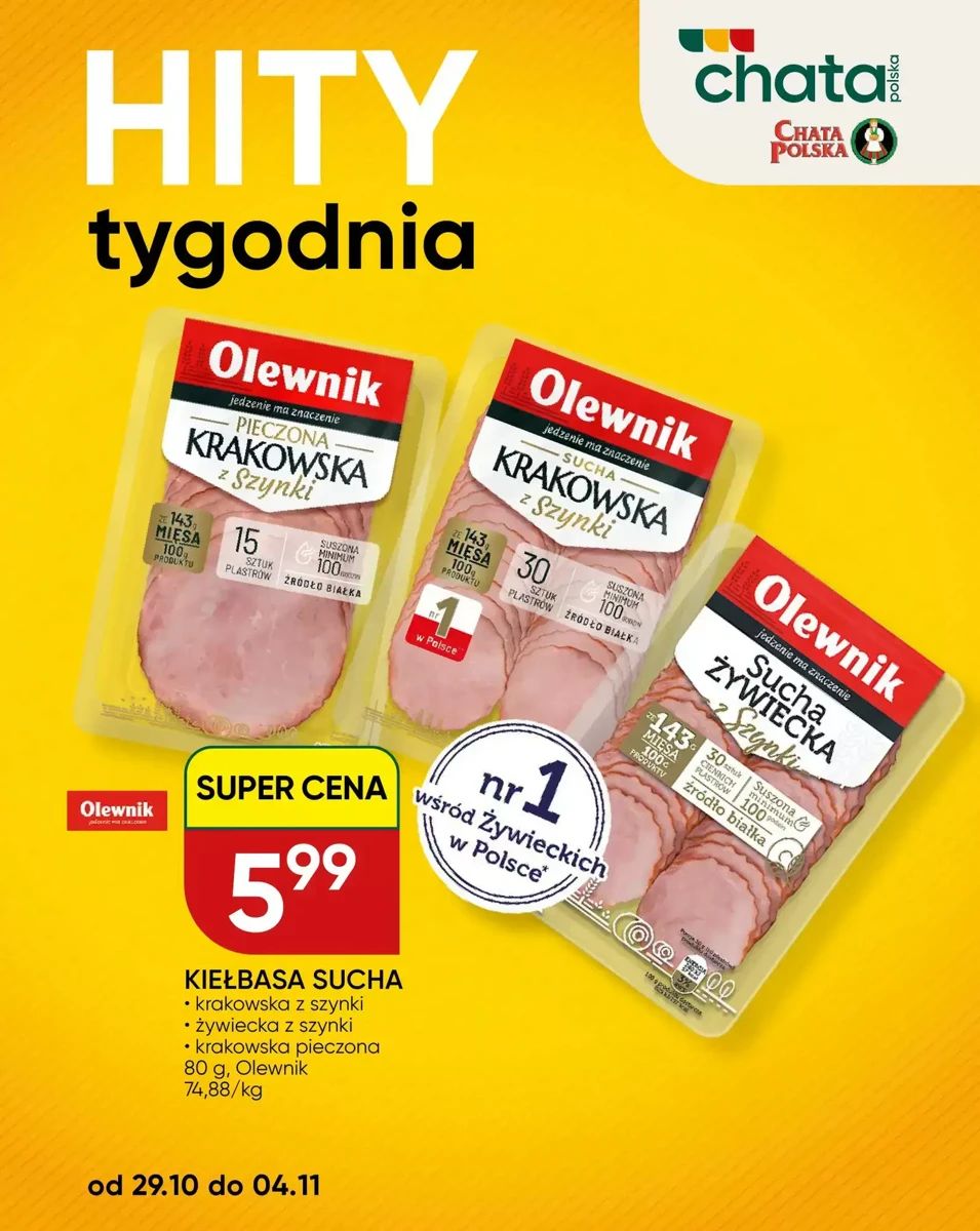 Gazetka Chata Polska, strona 1 z 2