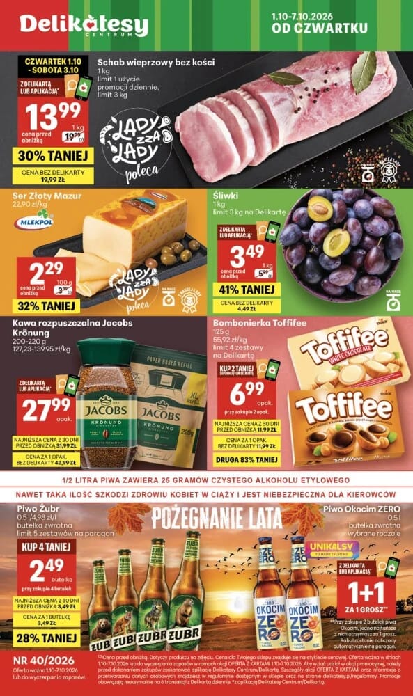Gazetka Delikatesy Centrum, strona 1 z 40