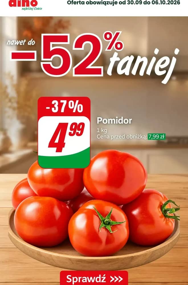 Okładka gazetki Dino, ważna 2–6 październik 2026