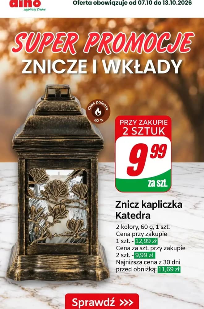 Okładka gazetki Dino, ważna 9–13 październik 2026