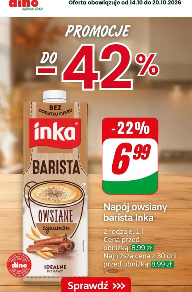 Okładka gazetki Dino, ważna 16–20 październik 2026