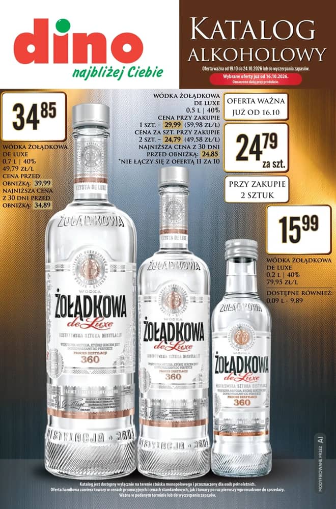 Okładka gazetki Dino, ważna 19–24 październik 2026
