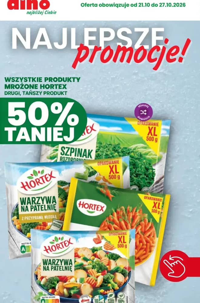 Okładka gazetki Dino, ważna 21–27 październik 2026
