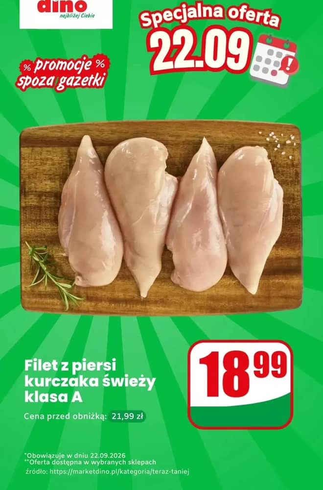 Okładka gazetki Dino, ważna 22–22 wrzesień 2026