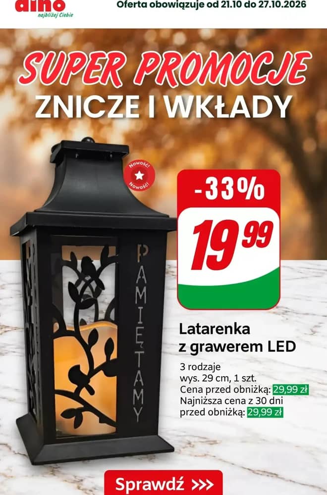 Okładka gazetki Dino, ważna 23–27 październik 2026
