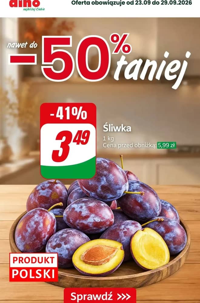 Okładka gazetki Dino, ważna 25–29 wrzesień 2026