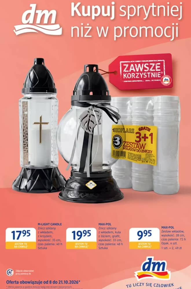 Okładka gazetki dm drogerie markt, ważna 8–21 październik 2026