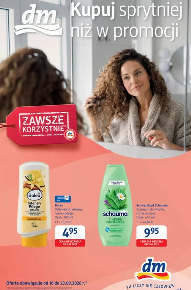 Okładka gazetki dm drogerie markt, ważna 10–23 wrzesień 2026