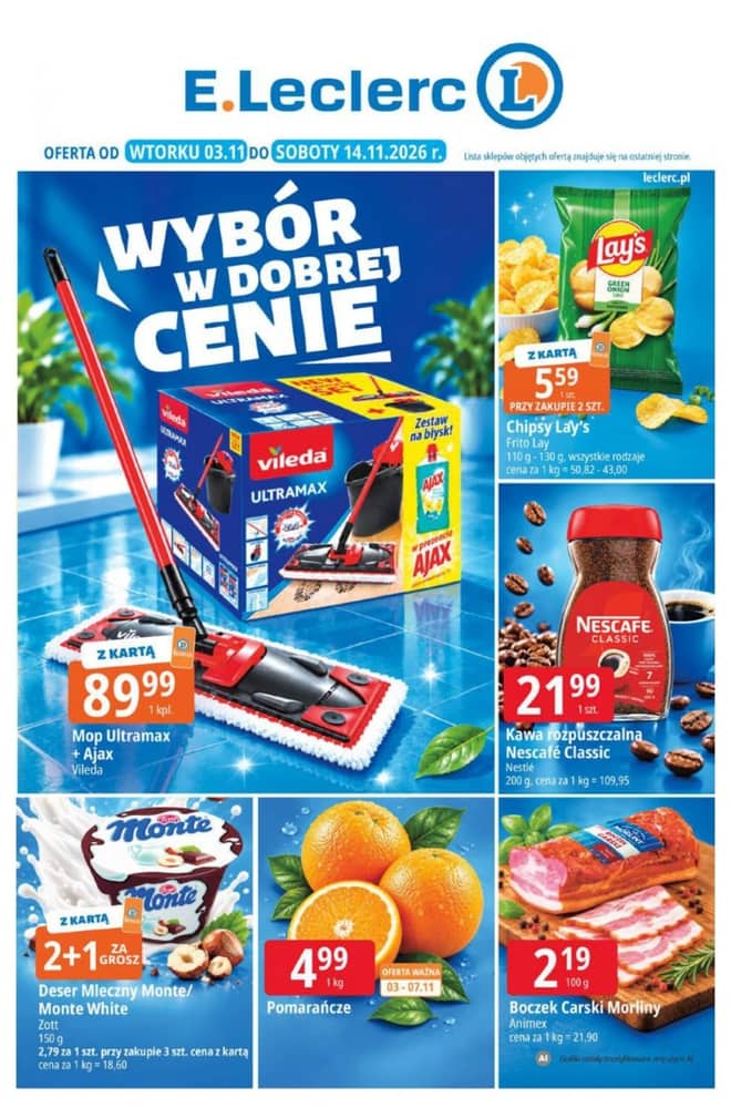 Okładka gazetki E.Leclerc, ważna 3–14 listopad 2026