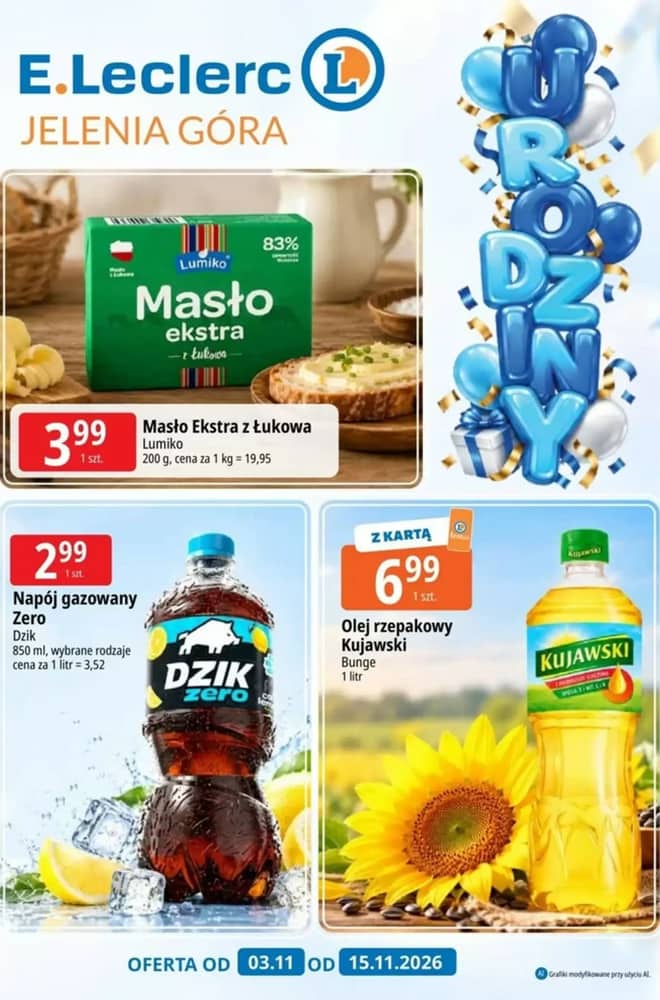 Okładka gazetki E.Leclerc, ważna 3–15 listopad 2026