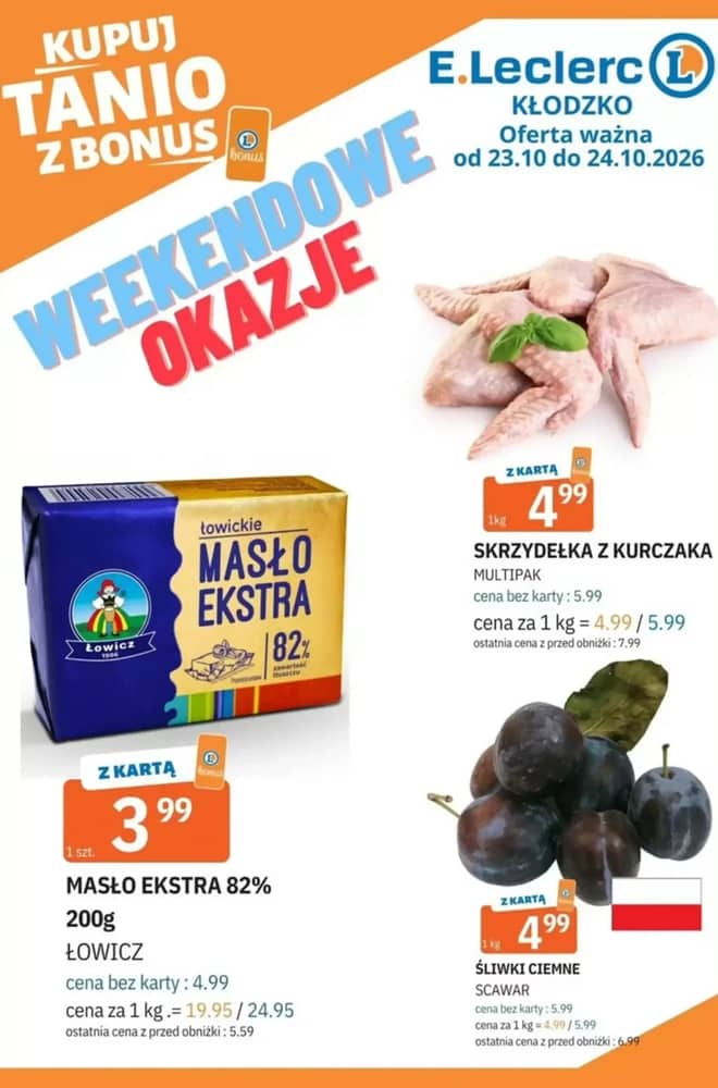 Okładka gazetki E.Leclerc, ważna 23–24 październik 2026