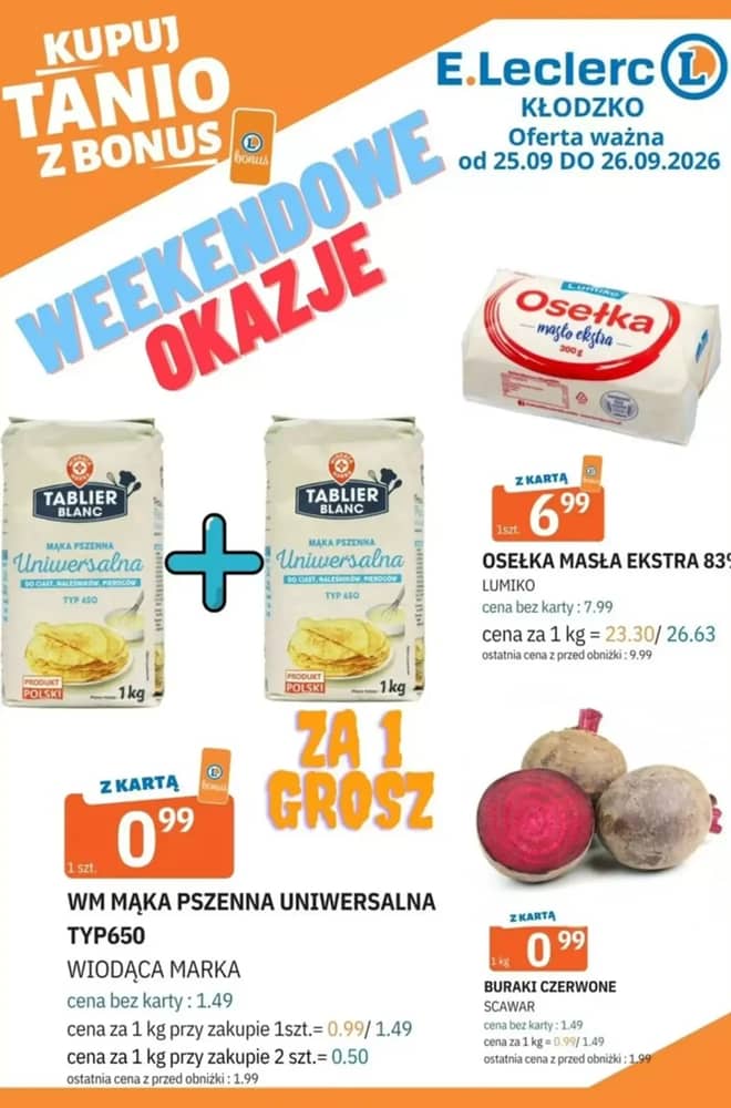 Okładka gazetki E.Leclerc, ważna 25–26 wrzesień 2026