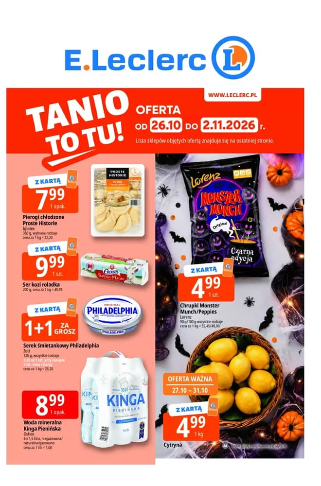 Okładka gazetki E.Leclerc, ważna 26 października 2026 – 1 listopada 2026