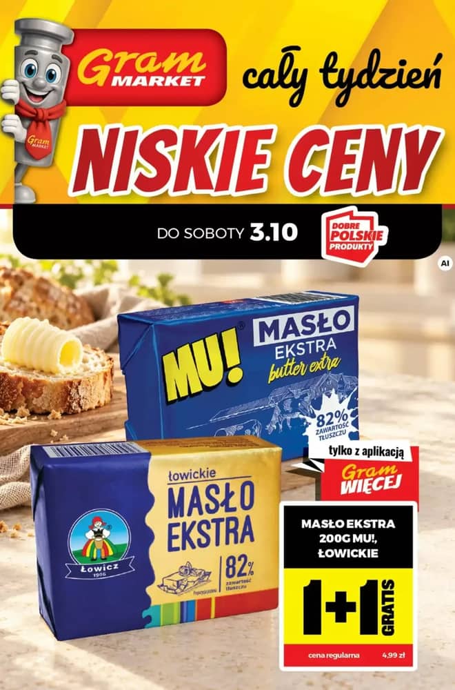 Okładka gazetki Gram Market, ważna 2–7 październik 2026