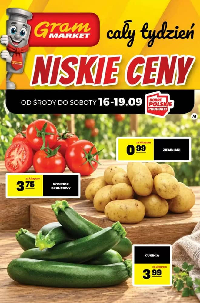 Okładka gazetki Gram Market, ważna 16–23 wrzesień 2026