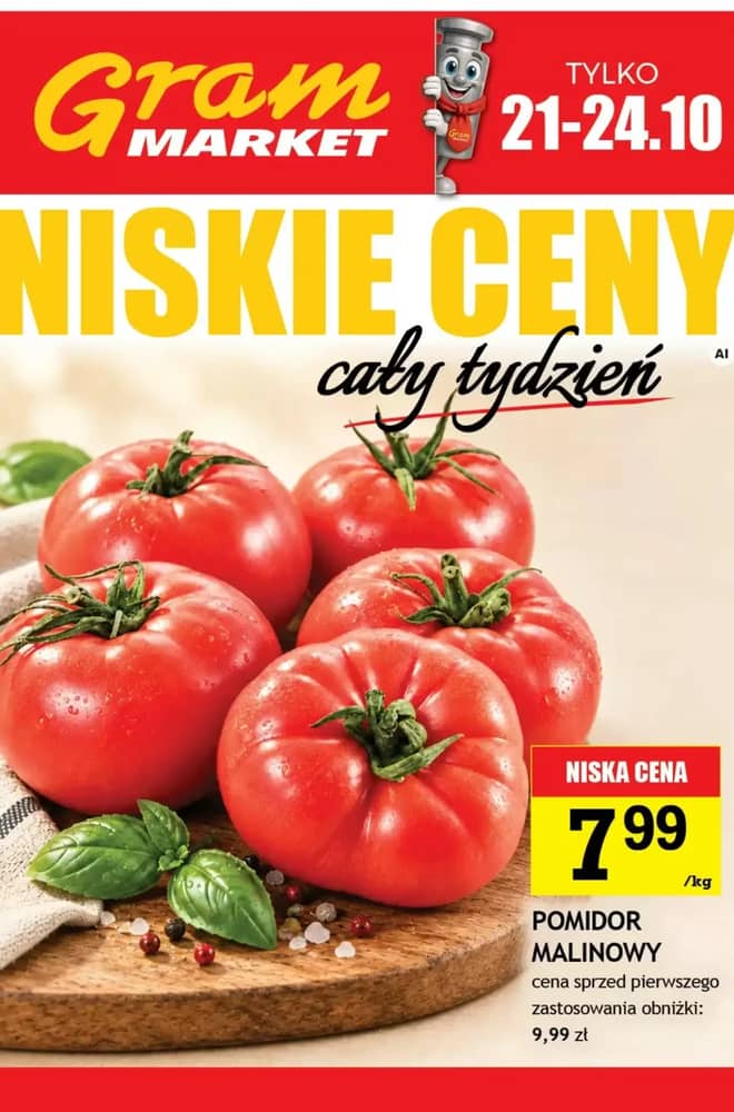 Okładka gazetki Gram Market, ważna 22–28 październik 2026
