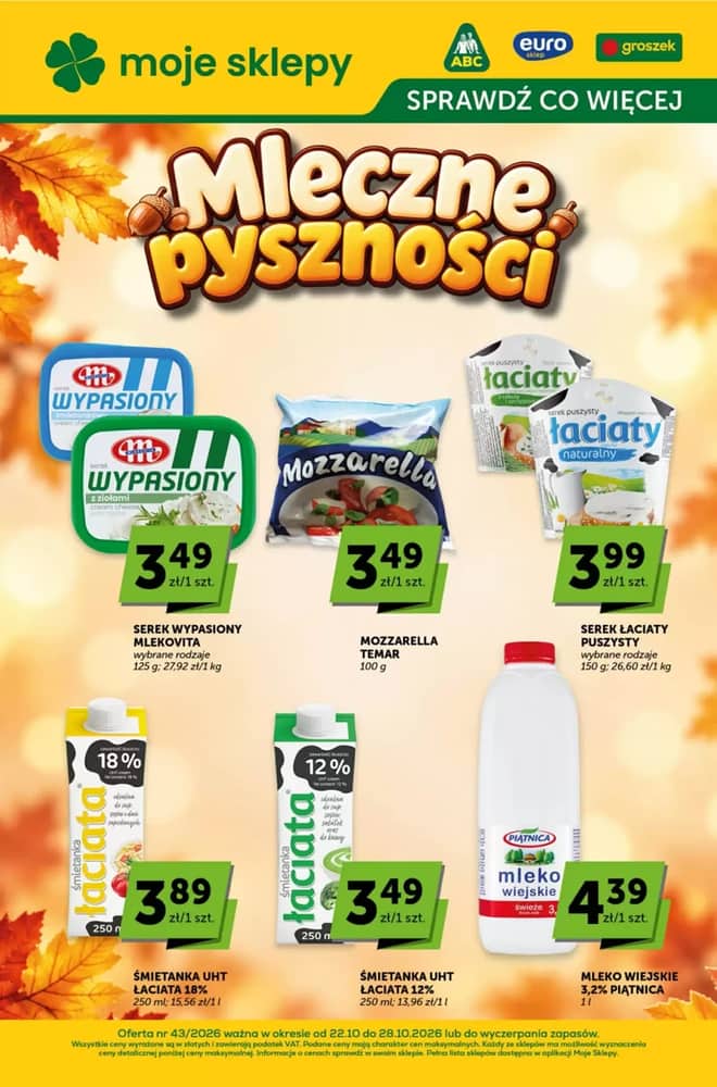 Okładka gazetki Groszek, ważna 22–28 październik 2026