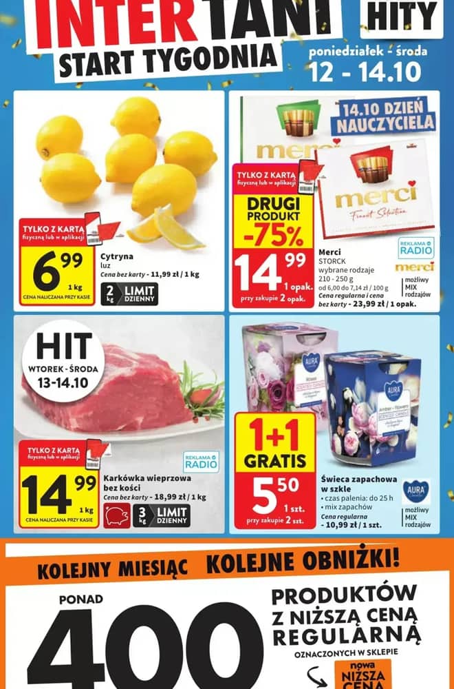 Okładka gazetki Intermarché, ważna 12–14 październik 2026